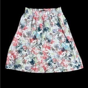 Athleta Multicolor Floral Skirt Medium